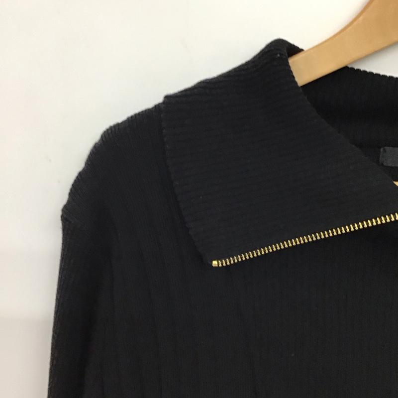 ジーナシス JEANASIS ワンピース ロングスカート 長袖ロングワンピース ニットワンピース FREE  黒 / ブラック / black レディース USED 古着 中古 10158676