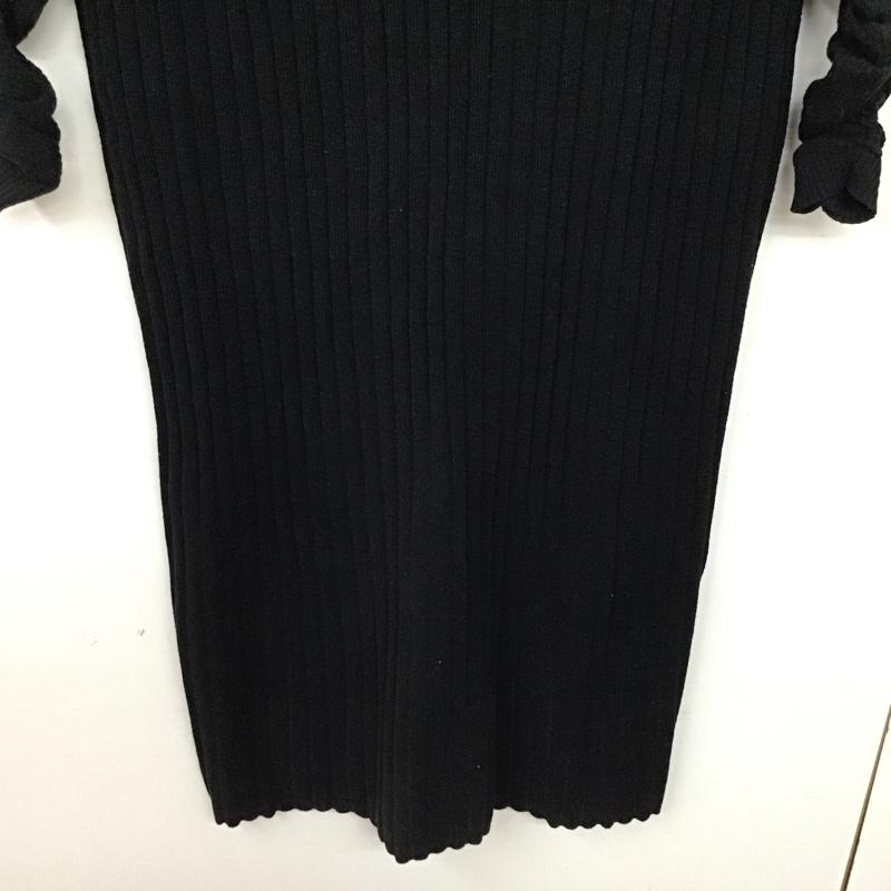 ジーナシス JEANASIS ワンピース ロングスカート 長袖ロングワンピース ニットワンピース FREE  黒 / ブラック / black レディース USED 古着 中古 10158676