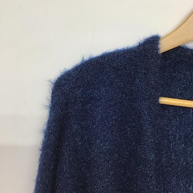 スライ SLY カーディガン 長袖 030bay70-3980 バルーンスリーブカーディガン FREE 無地 紺 / ネイビー / navy レディース USED 古着 中古 10158678