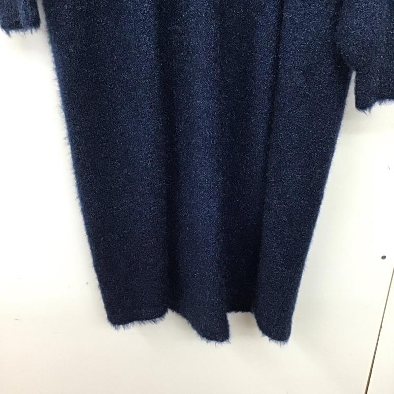 スライ SLY カーディガン 長袖 030bay70-3980 バルーンスリーブカーディガン FREE 無地 紺 / ネイビー / navy レディース USED 古着 中古 10158678