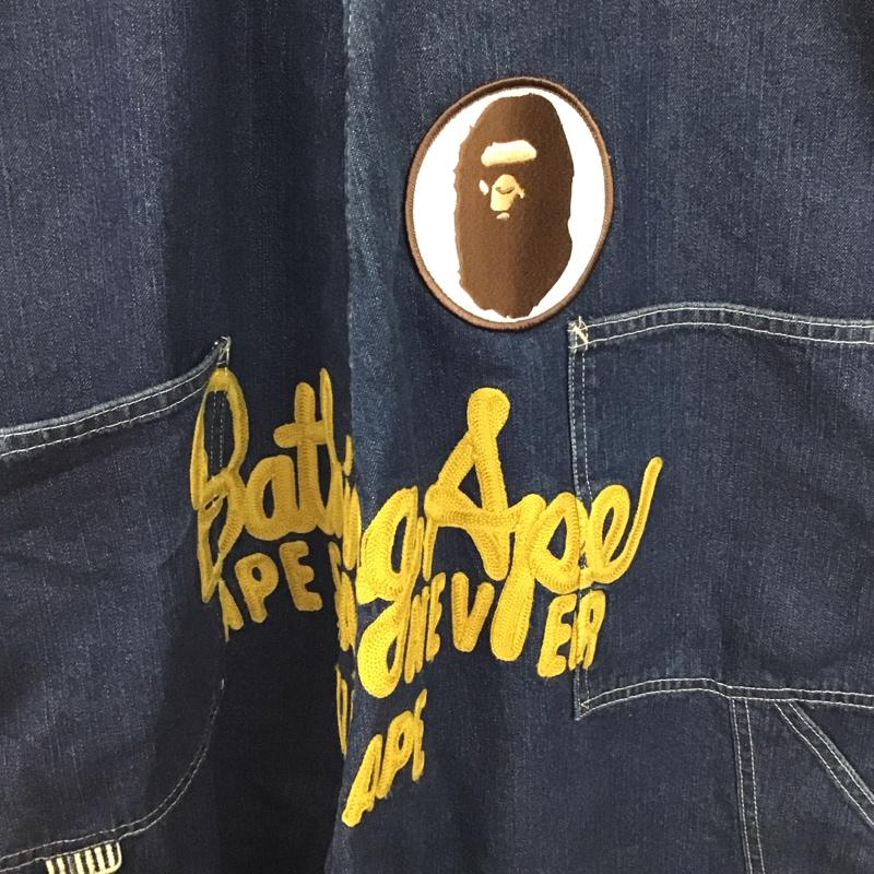 アベイシングエイプ A BATHING APE サロペット・オーバーオール サロペット、オーバーオール オーバーオール つなぎ オールインワン XL 無地 インディゴ / インディゴ / Indigo メンズ USED 古着 中古 10158679