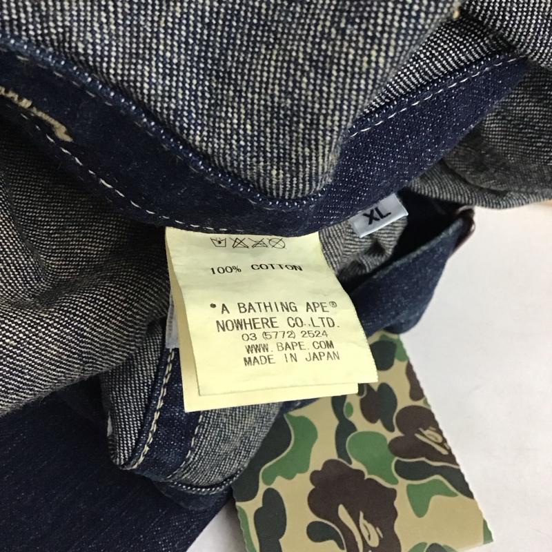 アベイシングエイプ A BATHING APE サロペット・オーバーオール サロペット、オーバーオール オーバーオール つなぎ オールインワン XL 無地 インディゴ / インディゴ / Indigo メンズ USED 古着 中古 10158679