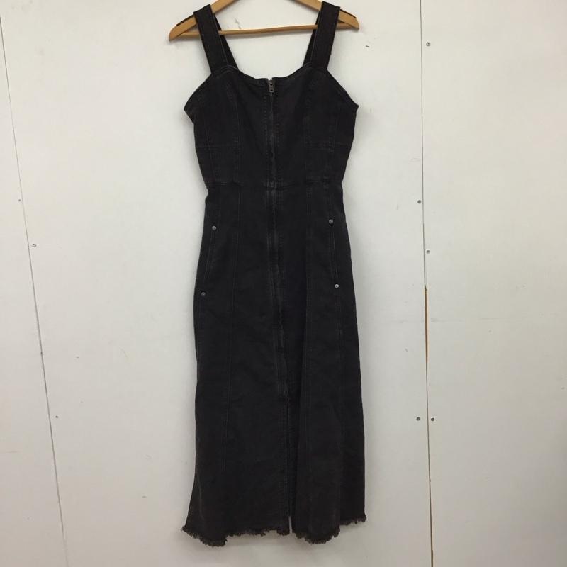 アズールバイマウジー AZUL BY MOUSSY ワンピース ロングスカート 250eac13-315g ノースリーブロングワンピース M 無地 ダークグレー / ダークグレー / レディース USED 古着 中古 10158684