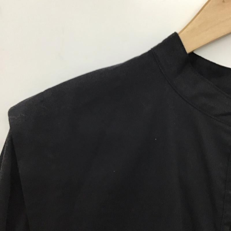 ローリーズファーム LOWRYS FARM ワンピース ロングスカート 長袖シャツロングワンピース フロントボタン FREE 無地 黒 / ブラック / black レディース USED 古着 中古 10158685