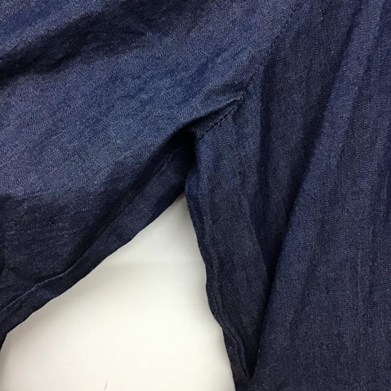 ローリーズファーム LOWRYS FARM ワンピース ロングスカート 長袖ロングワンピース スクエアーネック FREE 無地 インディゴ / インディゴ / Indigo レディース USED 古着 中古 10158686