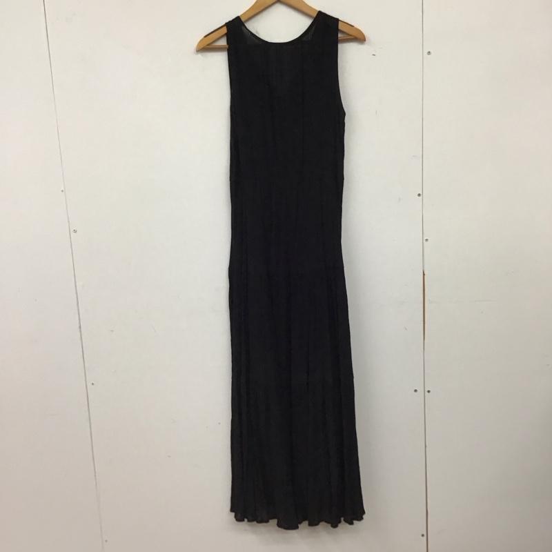 オリーブデオリーブ OLIVE des OLIVE ワンピース ロングスカート ノースリーブロングワンピース フレアスカート M 無地 黒 / ブラック / black レディース USED 古着 中古 10158687