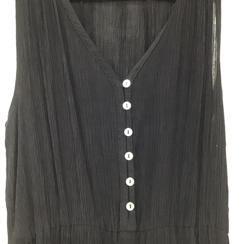 オリーブデオリーブ OLIVE des OLIVE ワンピース ロングスカート ノースリーブロングワンピース フレアスカート M 無地 黒 / ブラック / black レディース USED 古着 中古 10158687