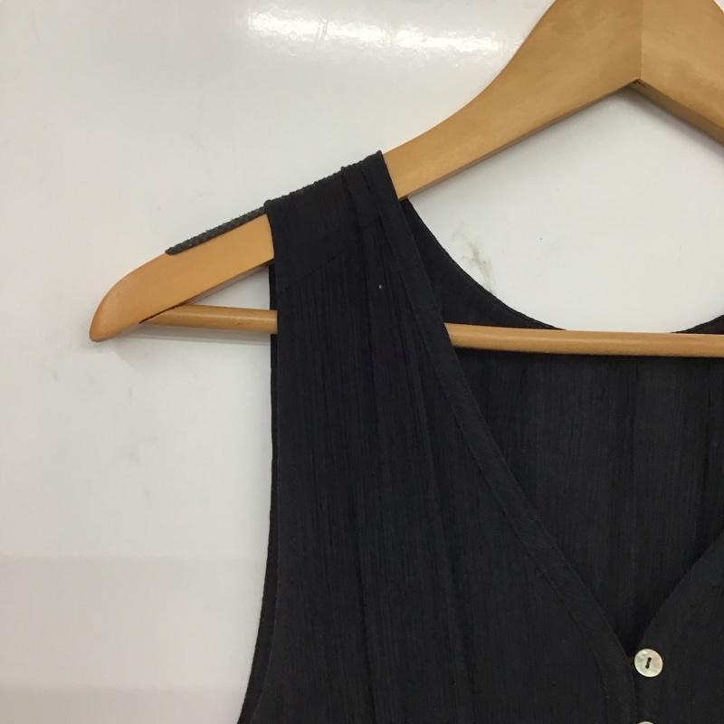 オリーブデオリーブ OLIVE des OLIVE ワンピース ロングスカート ノースリーブロングワンピース フレアスカート M 無地 黒 / ブラック / black レディース USED 古着 中古 10158687