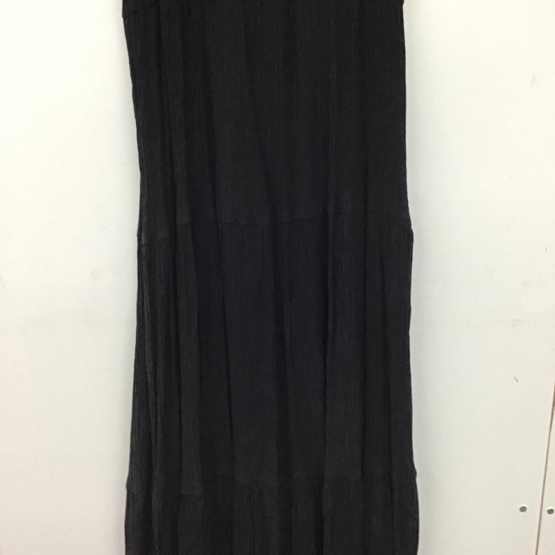 オリーブデオリーブ OLIVE des OLIVE ワンピース ロングスカート ノースリーブロングワンピース フレアスカート M 無地 黒 / ブラック / black レディース USED 古着 中古 10158687