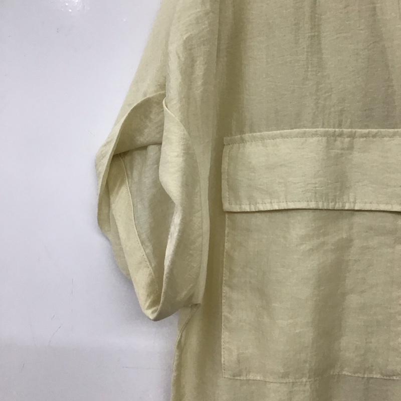 ローリーズファーム LOWRYS FARM ワンピース ロングスカート 半袖ロングワンピース シャツワンピース フロントボタン FREE 無地 オフホワイト / オフホワイト / レディース USED 古着 中古 10158690