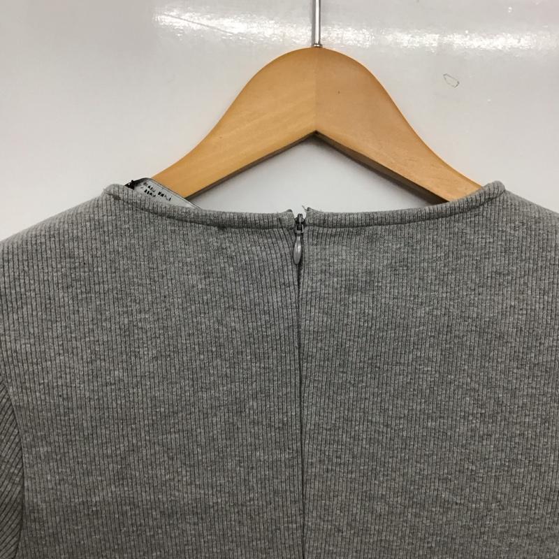 ザラ ZARA ワンピース ロングスカート 長袖ロングワンピース タイトワンピース カジュアルワンピース XS 無地 灰 / グレー / gray レディース USED 古着 中古 10158692