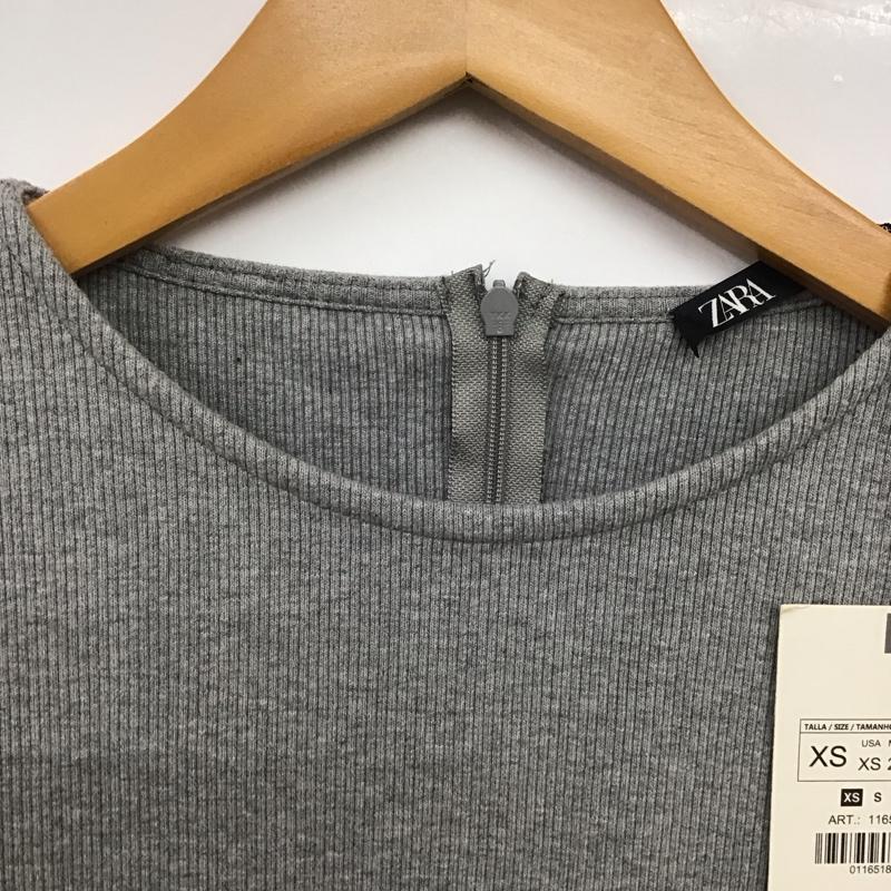 ザラ ZARA ワンピース ロングスカート 長袖ロングワンピース タイトワンピース カジュアルワンピース XS 無地 灰 / グレー / gray レディース USED 古着 中古 10158692