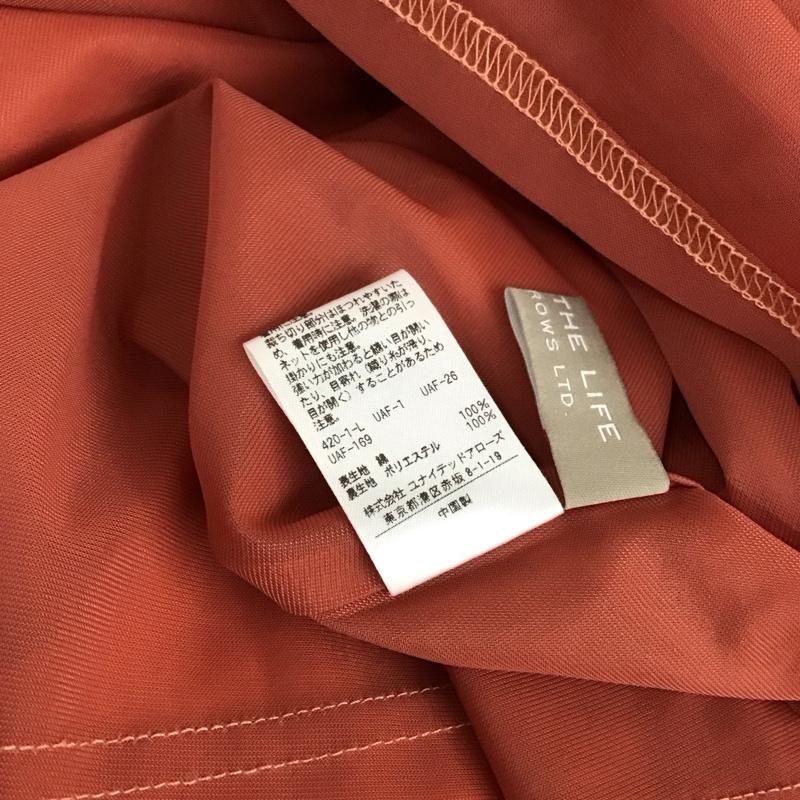 アデイインザライフ ユナイテッドアローズ A day in the life UNITED ARROWS ワンピース ロングスカート 長袖シャツロングワンピース パフスリーブ 無地 橙 / オレンジ / orange レディース USED 古着 中古 10158694