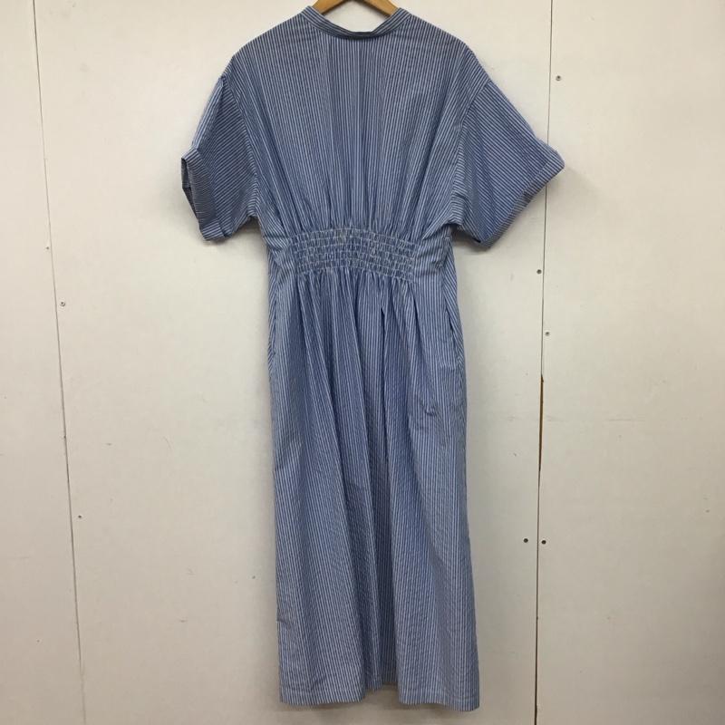 オペークドットクリップ OPAQUE.CLIP ワンピース ロングスカート 半袖シャツワンピース ロングワンピース ノーカラー 40 ストライプ マルチカラー / マルチカラー / multicolor レディース USED 古着 中古 10158695