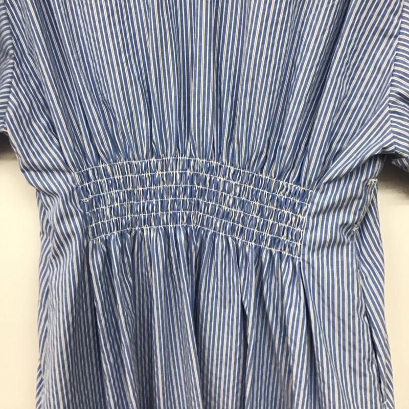 オペークドットクリップ OPAQUE.CLIP ワンピース ロングスカート 半袖シャツワンピース ロングワンピース ノーカラー 40 ストライプ マルチカラー / マルチカラー / multicolor レディース USED 古着 中古 10158695
