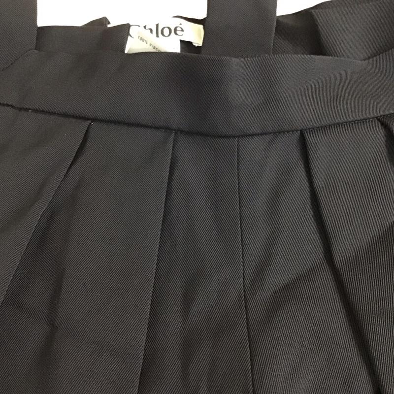 クロエ Chloe パンツ ワークパンツ、ペインターパンツ ワークパンツ ワイドパンツ カジュアルパンツ スラックスパンツ 38インチ 無地 黒 / ブラック / black レディース USED 古着 中古 10158699