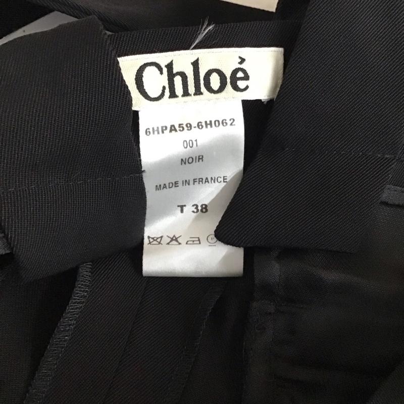 クロエ Chloe パンツ ワークパンツ、ペインターパンツ ワークパンツ ワイドパンツ カジュアルパンツ スラックスパンツ 38インチ 無地 黒 / ブラック / black レディース USED 古着 中古 10158699
