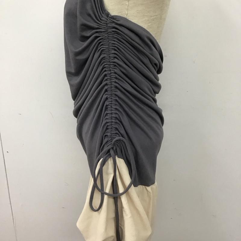 ザラ ZARA カットソー 半袖 ノースリーブカットソー プルオーバー 無地 灰 / グレー / gray レディース USED 古着 中古 10158700
