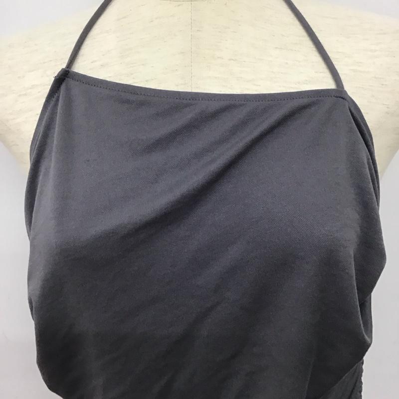 ザラ ZARA カットソー 半袖 ノースリーブカットソー プルオーバー 無地 灰 / グレー / gray レディース USED 古着 中古 10158700