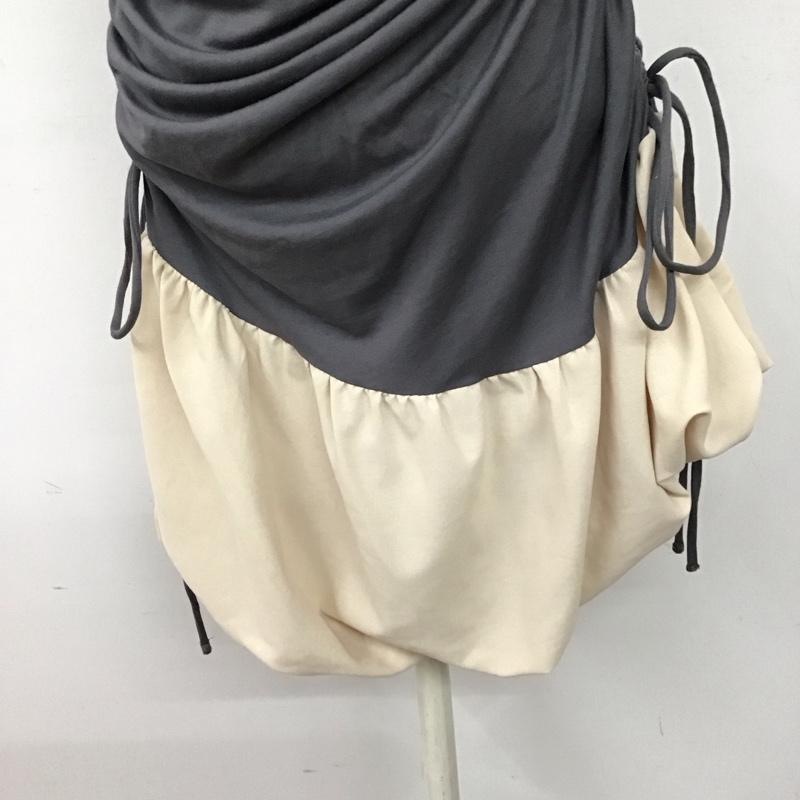 ザラ ZARA カットソー 半袖 ノースリーブカットソー プルオーバー 無地 灰 / グレー / gray レディース USED 古着 中古 10158700