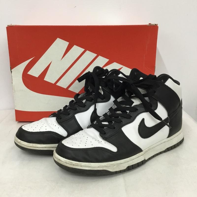 ナイキ NIKE スニーカー スニーカー DD1399-105 DUNK HI RETRO 26.5cm 箱有 26.5cm ロゴ、文字 白 / ホワイト / white X 黒 / ブラック / black メンズ USED 古着 中古 10158702