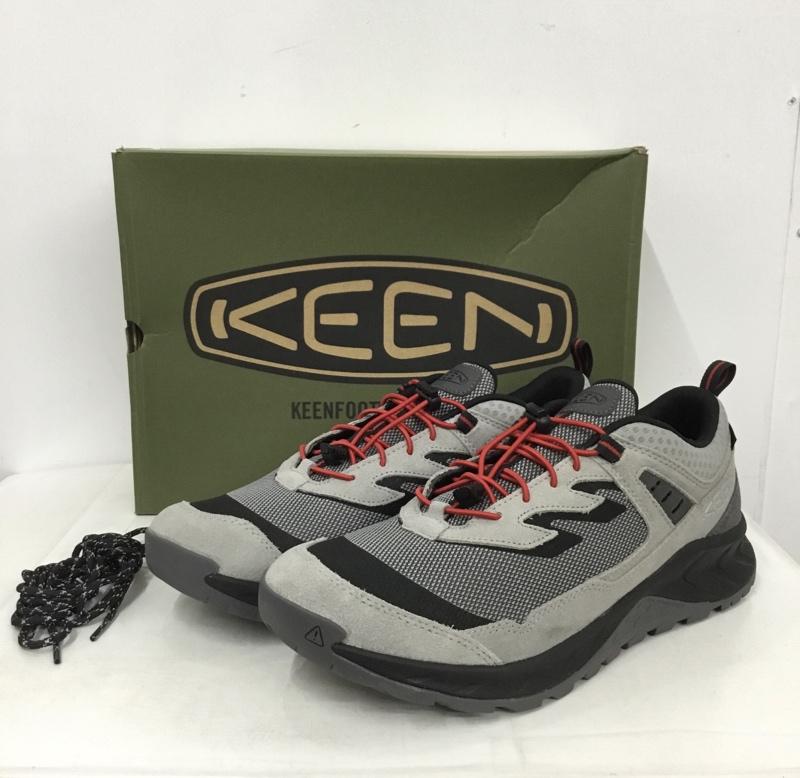 キーン KEEN スニーカー スニーカー 1031302 BAL HIGHTRAILE SP WP 30cm 箱有 30.0cm ロゴ、文字 灰 / グレー / gray X 黒 / ブラック / black X 赤 / レッド / red メンズ USED 古着 中古 10158704