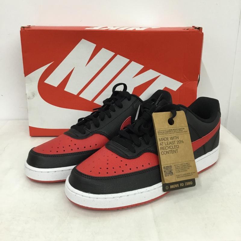 ナイキ NIKE スニーカー スニーカー FJ0685-010 COURT VISION LO NN 26.5cm 箱有 26.5cm ロゴ、文字 黒 / ブラック / black X 赤 / レッド / red メンズ USED 古着 中古 10158705