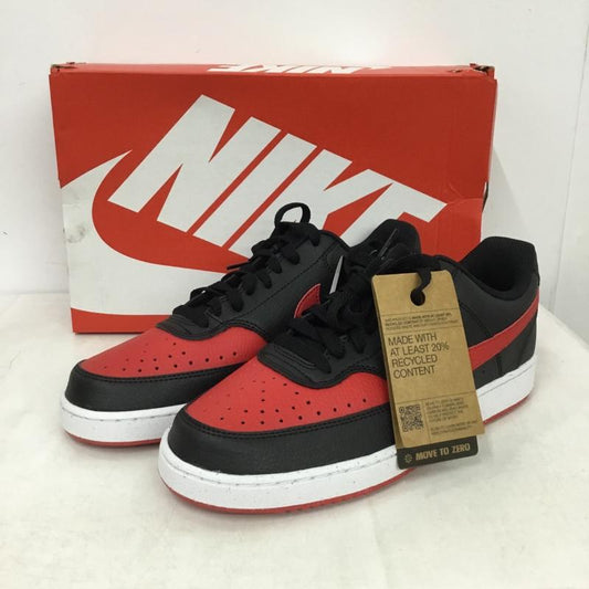 ナイキ NIKE スニーカー スニーカー FJ0685-010 COURT VISION LO NN 26.5cm 箱有 26.5cm ロゴ、文字 黒 / ブラック / black X 赤 / レッド / red メンズ USED 古着 中古 10158705