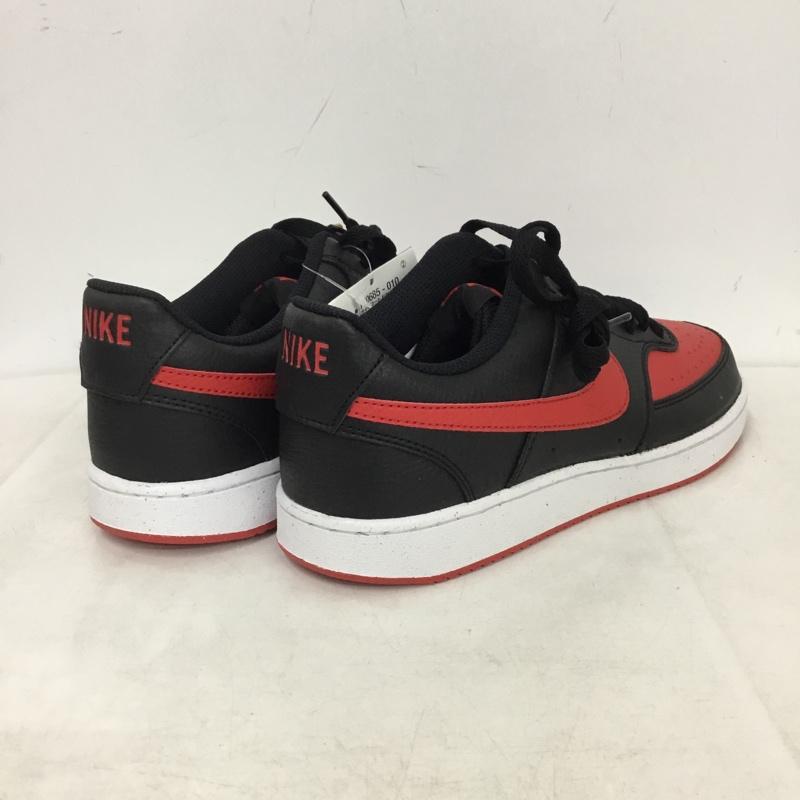 ナイキ NIKE スニーカー スニーカー FJ0685-010 COURT VISION LO NN 26.5cm 箱有 26.5cm ロゴ、文字 黒 / ブラック / black X 赤 / レッド / red メンズ USED 古着 中古 10158705