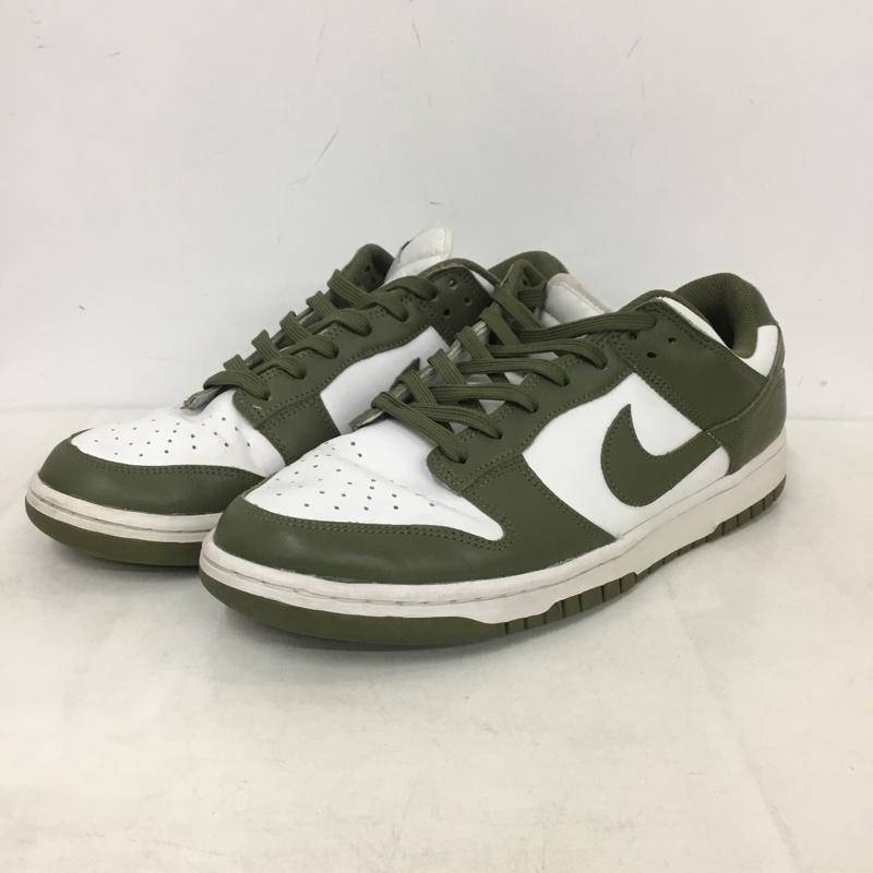 ナイキ NIKE スニーカー スニーカー DD1503-120 WMNS DUNK LOW 29cm 29.0cm ロゴ、文字 白 / ホワイト / white X カーキ / カーキ / khaki メンズ USED 古着 中古 10158707