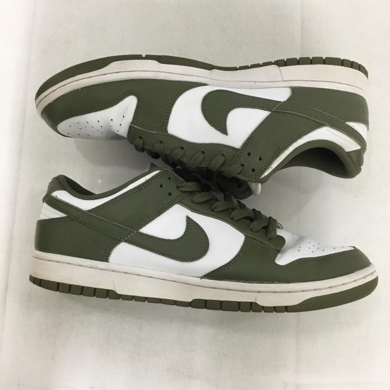 ナイキ NIKE スニーカー スニーカー DD1503-120 WMNS DUNK LOW 29cm 29.0cm ロゴ、文字 白 / ホワイト / white X カーキ / カーキ / khaki メンズ USED 古着 中古 10158707