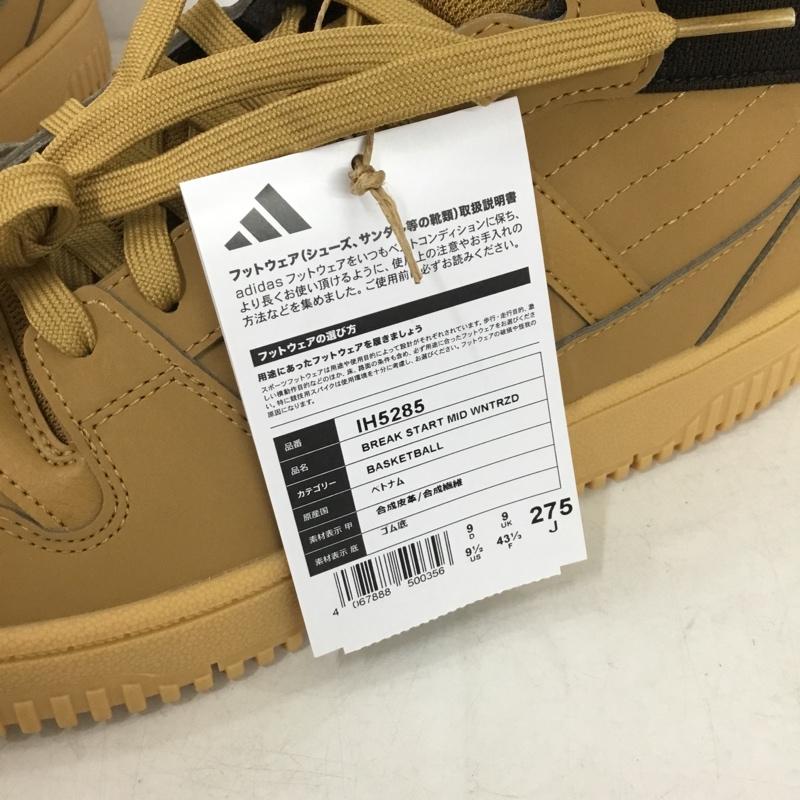 アディダス adidas スニーカー スニーカー IH5285 BREAK START MID WNTRZD 27.5cm 箱有 27.5cm ロゴ、文字 キャメル / キャメル / X ダークブラウン / ダークブラウン / メンズ USED 古着 中古 10158708