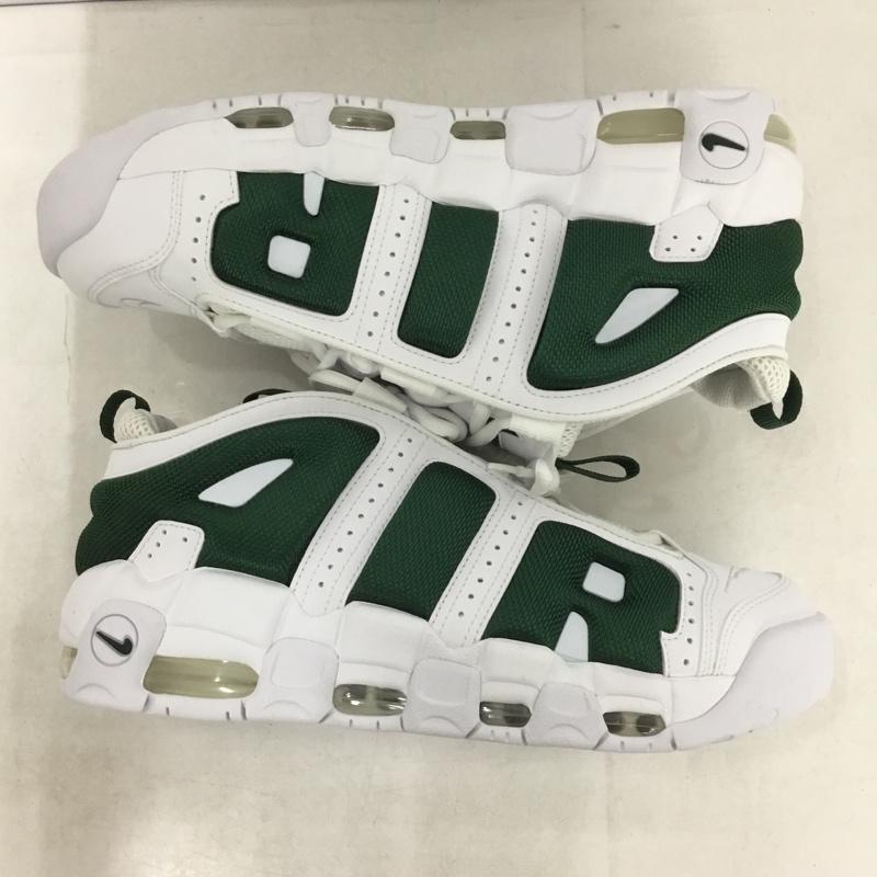 ナイキ NIKE スニーカー スニーカー FZ3055-102 AIR MORE UPTEMPO LOW 28cm 箱有 28.0cm ロゴ、文字 白 / ホワイト / white X 緑 / グリーン / green メンズ USED 古着 中古 10158709