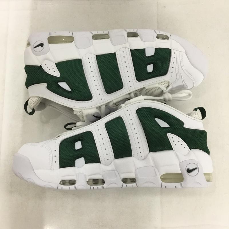 ナイキ NIKE スニーカー スニーカー FZ3055-102 AIR MORE UPTEMPO LOW 28cm 箱有 28.0cm ロゴ、文字 白 / ホワイト / white X 緑 / グリーン / green メンズ USED 古着 中古 10158709