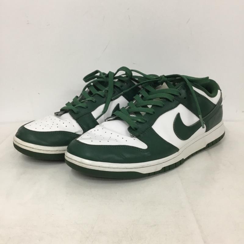 ナイキ NIKE スニーカー スニーカー DD1391-101 DUNK LOW RETRO 29cm 29.0cm ロゴ、文字 白 / ホワイト / white X 緑 / グリーン / green メンズ USED 古着 中古 10158716