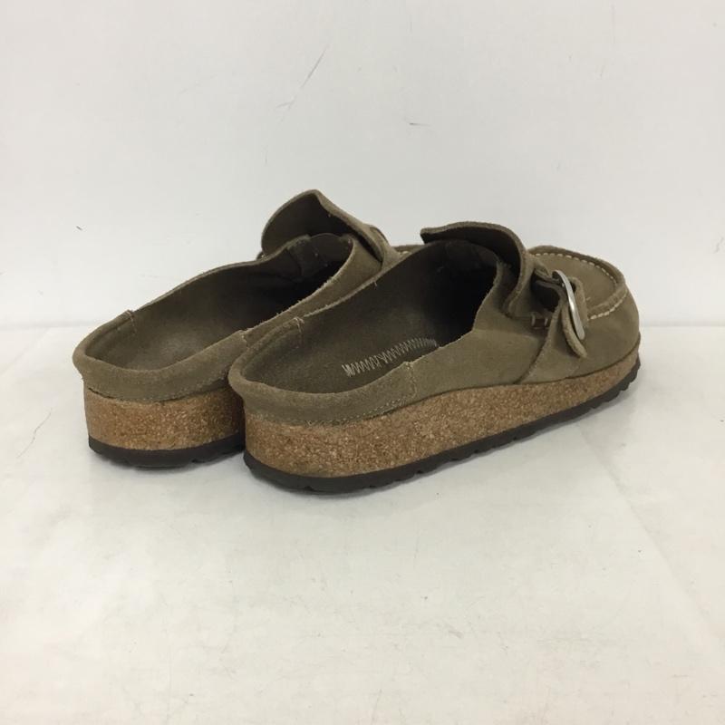 ビルケンシュトック BIRKENSTOCK サンダル サンダル バックリー ハーフクロッグ 38 24.5 24.5cm 無地 グレージュ / グレージュ / レディース USED 古着 中古 10158720