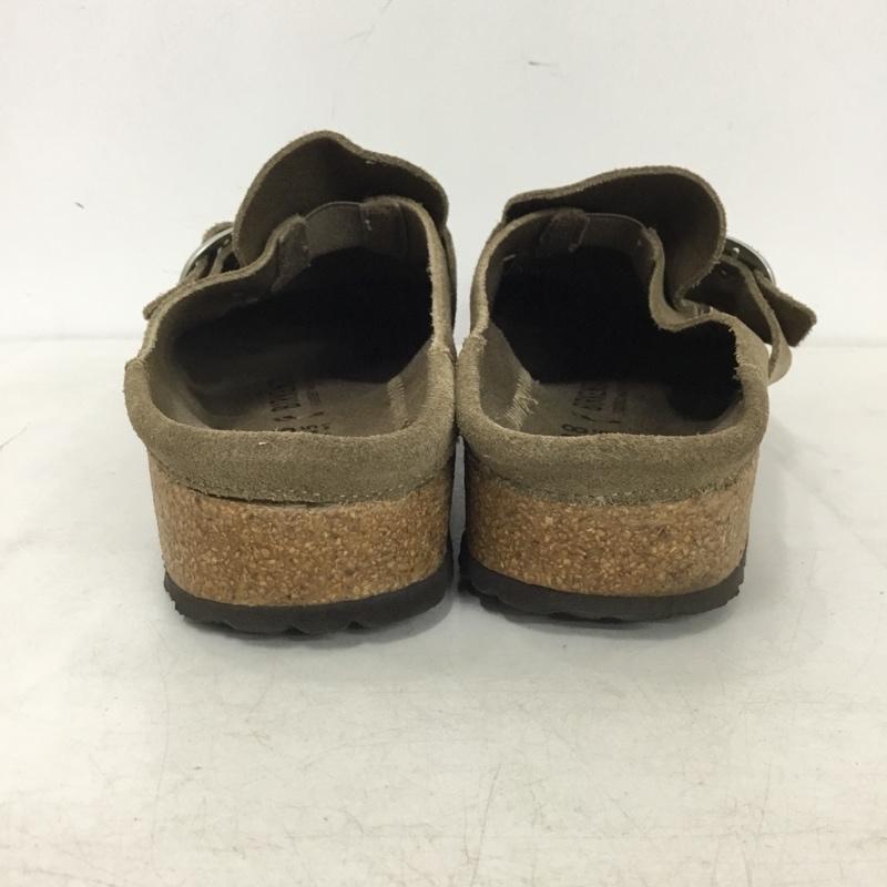 ビルケンシュトック BIRKENSTOCK サンダル サンダル バックリー ハーフクロッグ 38 24.5 24.5cm 無地 グレージュ / グレージュ / レディース USED 古着 中古 10158720