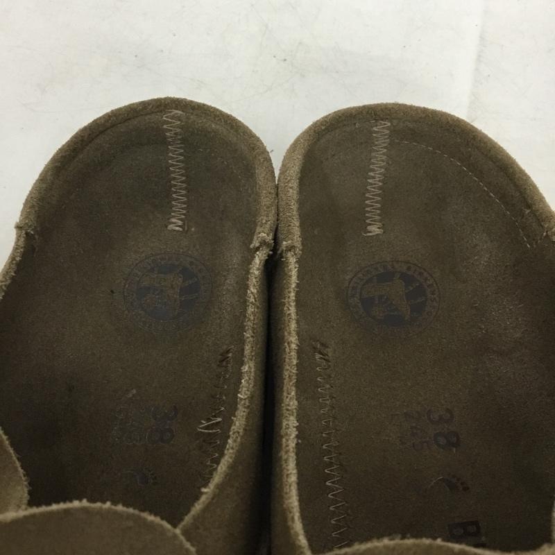 ビルケンシュトック BIRKENSTOCK サンダル サンダル バックリー ハーフクロッグ 38 24.5 24.5cm 無地 グレージュ / グレージュ / レディース USED 古着 中古 10158720