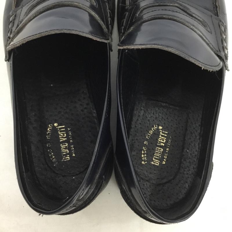 古着 USED ローファー ローファー BRUNO VERRI 42 無地 紺 / ネイビー / navy メンズ USED 古着 中古 10158721