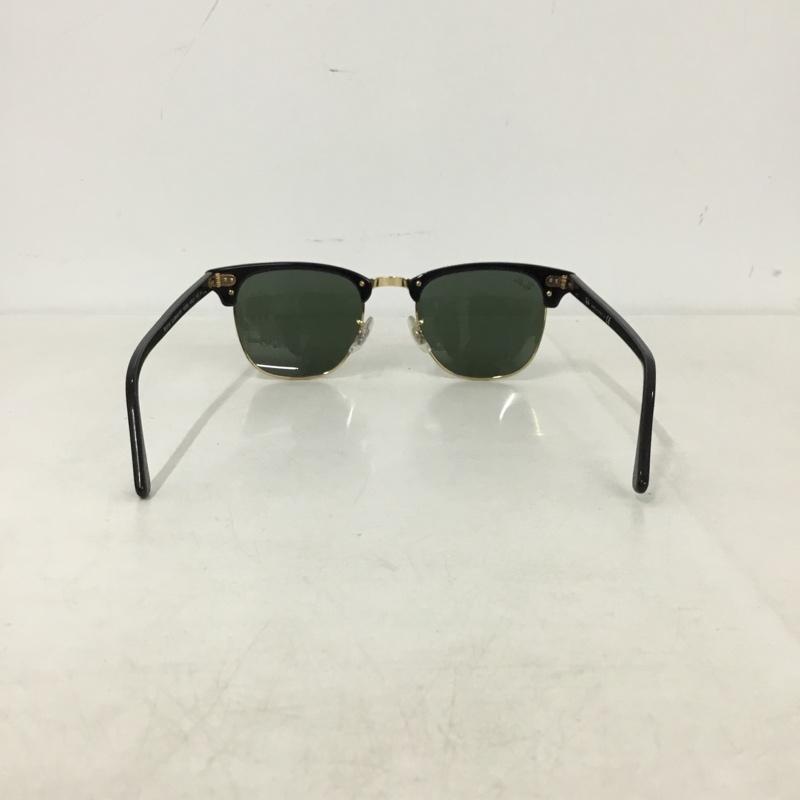 レイバン Ray-Ban めがね・サングラス サングラス RB3016 CLUBMASTER カラーレンズ 箱有 ロゴ、文字 黒 / ブラック / black メンズ USED 古着 中古 10158725