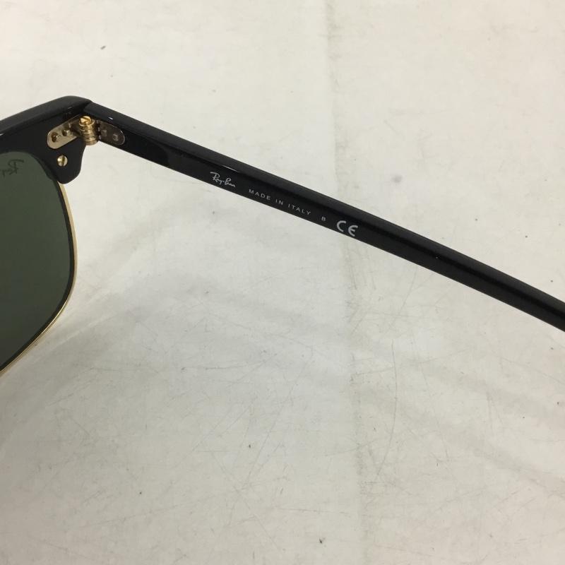 レイバン Ray-Ban めがね・サングラス サングラス RB3016 CLUBMASTER カラーレンズ 箱有 ロゴ、文字 黒 / ブラック / black メンズ USED 古着 中古 10158725