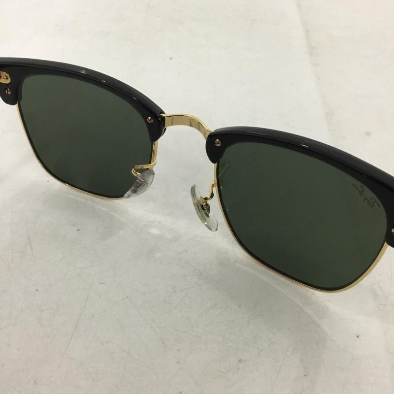 レイバン Ray-Ban めがね・サングラス サングラス RB3016 CLUBMASTER カラーレンズ 箱有 ロゴ、文字 黒 / ブラック / black メンズ USED 古着 中古 10158725