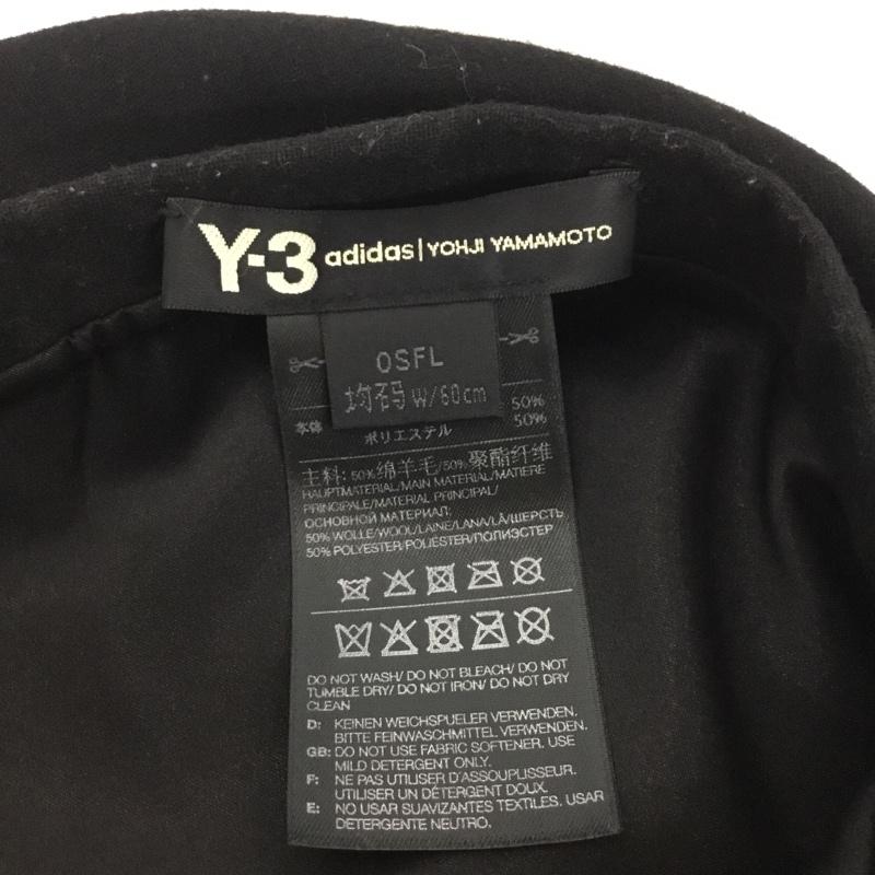 ワイスリー Y-3 帽子 ベレー帽 GK4317 ヨウジヤマモト adidas ロゴ、文字 黒 / ブラック / black メンズ USED 古着 中古 10158726