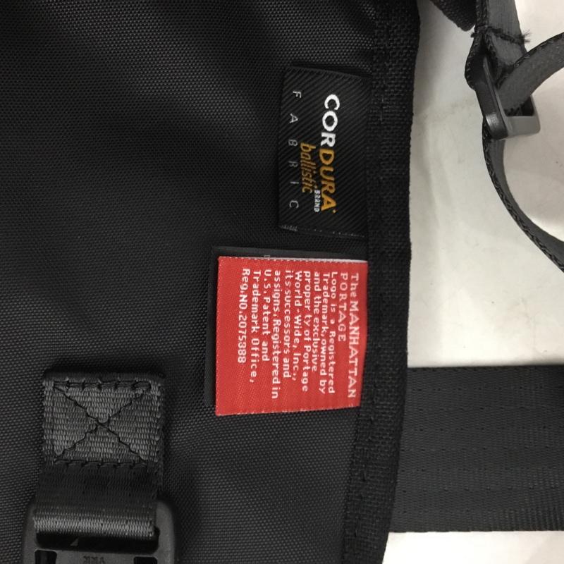 マンハッタンポーテージ Manhattan Portage メッセンジャーバッグ メッセンジャーバッグ ショルダーバッグ ロゴ、文字 黒 / ブラック / black メンズ USED 古着 中古 10158727