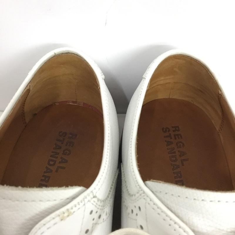 リーガル REGAL 革靴 革靴 763R ドレスシューズ 25.5 箱有 25.5cm  白 / ホワイト / white メンズ USED 古着 中古 10158735