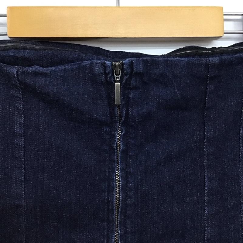 ザラ ZARA スカート ロングスカート デニムロングスカート スリットスカート カジュアルスカート XXL ダメージ加工 インディゴ / インディゴ / Indigo レディース USED 古着 中古 10158738