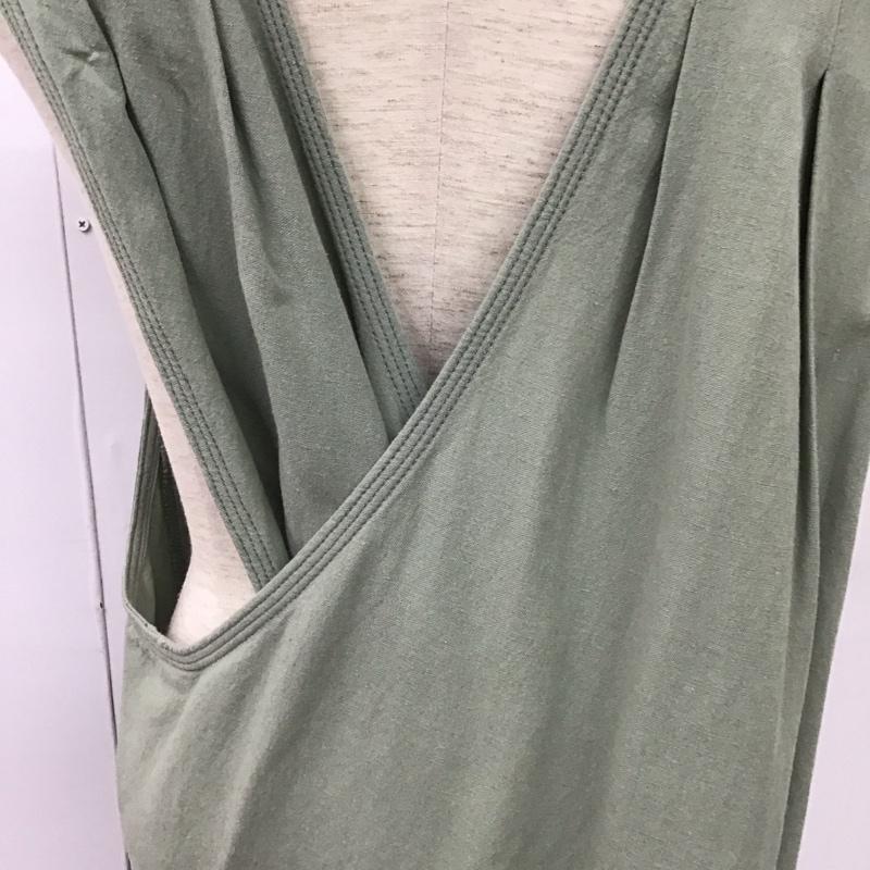 ミルクフェド MILKFED. ワンピース ロングスカート ロングワンピース ノースリーブワンピース ONE SIZE 無地 カーキ / カーキ / khaki レディース USED 古着 中古 10158740