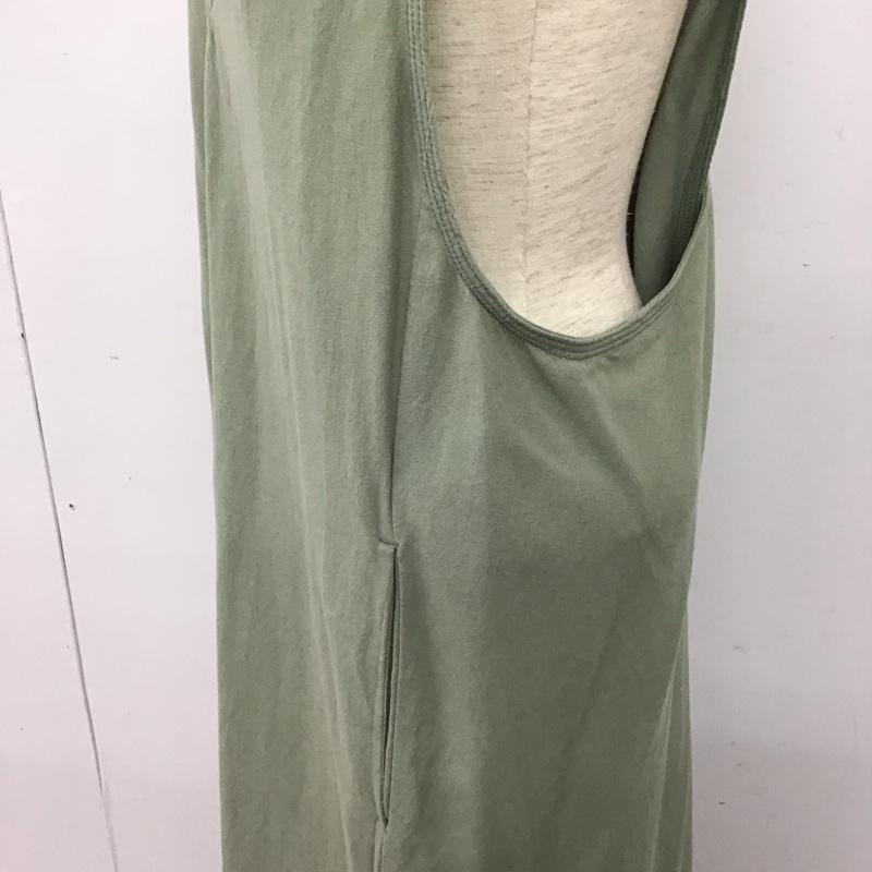 ミルクフェド MILKFED. ワンピース ロングスカート ロングワンピース ノースリーブワンピース ONE SIZE 無地 カーキ / カーキ / khaki レディース USED 古着 中古 10158740
