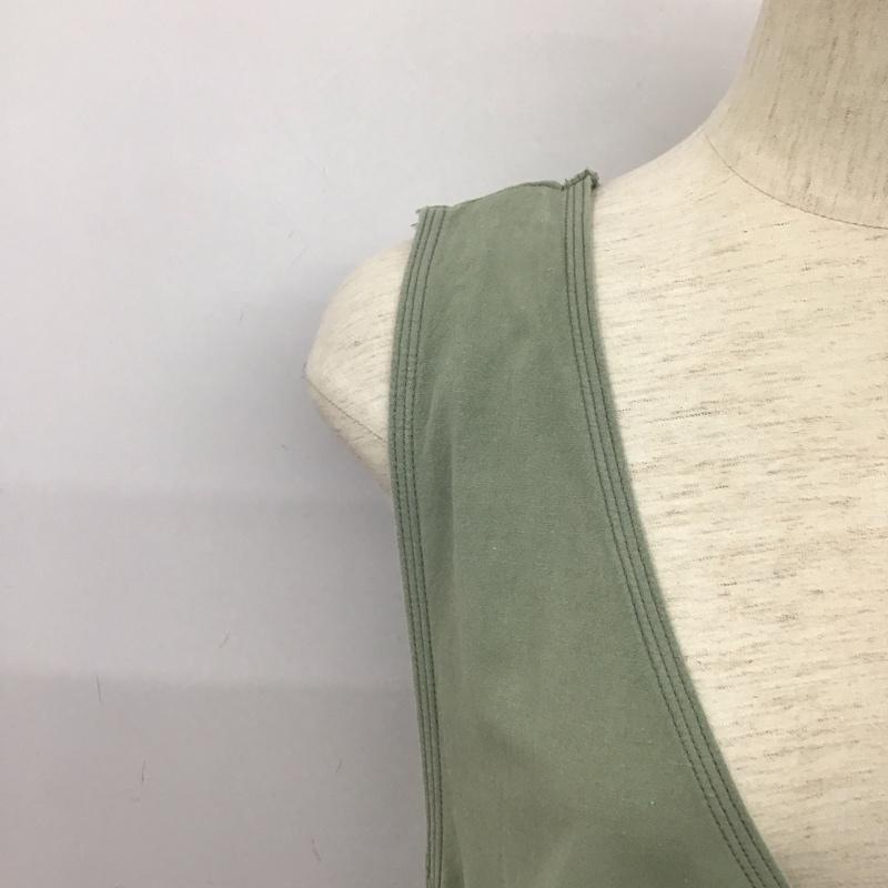 ミルクフェド MILKFED. ワンピース ロングスカート ロングワンピース ノースリーブワンピース ONE SIZE 無地 カーキ / カーキ / khaki レディース USED 古着 中古 10158740