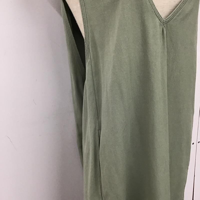 ミルクフェド MILKFED. ワンピース ロングスカート ロングワンピース ノースリーブワンピース ONE SIZE 無地 カーキ / カーキ / khaki レディース USED 古着 中古 10158740